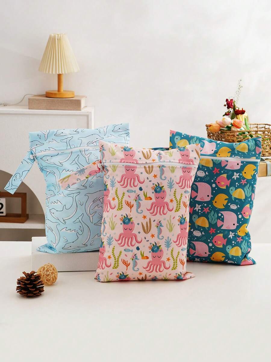 1PC Mini Wet Dry Bag With Handing Swimsuit Bag - Multicolor - View 1