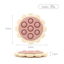 Đồ chơi ấn ngón tay hình hoa hướng dương bằng silicon, đồ chơi gặm nướt cho bé, đồ chơi mài mòn khi mọc răng. - Nhiều màu - Xem 5