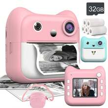 Kids Digital Instant Camera With 1200mAh Battery, Fun Interactive Design For Children, Teens And Adults, Christmas Birthday Thanksgiving New Year Gift Toy - A25 (Set) - View 4