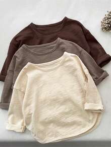 6pcs/Set Kids Boys' Spring/Autumn Outfit, Long Sleeve Top And Casual Pants 2 Pieces Sportswear Set - Multicolor - View 2