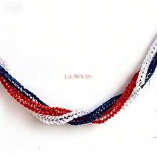 2.5米红白蓝蜂窝彩带花环挂饰爱国主题金属丝彩带横幅桌裙，适用于毕业典礼、返校节、婚礼、生日派对 - 查看 6