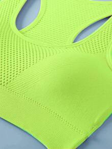 3pcs Sports Bras For Women, Racerback Yoga Fitness Running Crop Tops - Multicolor - View 3