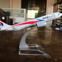 Base + Airplane Model, Detachable, Boxed Airplane Model Decor, World Airliner, A330 Airplane Model Simulation Solid Metal, Gift & Collection , Russia, Malaysia Airlines, Indonesia Eastern Airlines, Exquisite Facial Carving, Detailed Restoration, Excellent Desktop Decor Gift - Multicolor - View 8