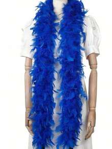 Feather Boa, DIY Party Decoration Accessory, Colorful Feather Boa, Boa Decor, Women's Artificial Feather Boa - Retro Polyester And Spandex Blend, Suitable For Birthday Party, Halloween, Christmas, Race Day, Afternoon Tea, New Year's Eve, Concerts And Home Decor, Dance Weddings, Stage Performances, Carnival Costumes And Accessories, Party Supplies - Multicolor - View 22