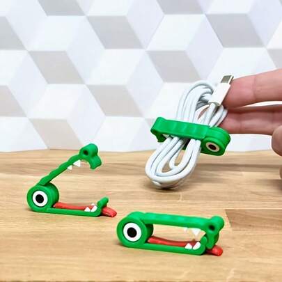 Bộ 1/2 kẹp giữ dây cáp, giải quyết vấn đề dây cáp lộn xộn hoặc rối, kích thước nhỏ gọn dễ dàng mang theo trong túi, dụng cụ cần thiết khi đi du lịch, kẹp dây.