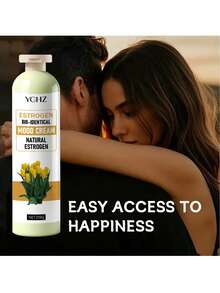 YCHZ 女士植物雌激素乳霜 – 富含人参、黑升麻、绿茶和红花提取物，提升情绪 – 温和滋养身体乳 – 258克 - 258g - 查看 2