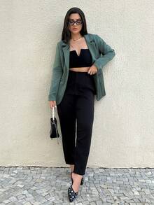 Women Coats - Verde militar - Ver 11