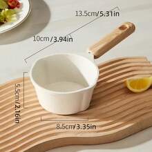 1pc Non-Stick Soy Sauce Pot, Milk Pot, Kitchen Instant Noodle Pot, Butter Warmer Pot, Double Layer Milk Pot, Non-Stick Frying Pan, Mini Frying Pan, Small Kitchen Appliance, Stew Pot, Cooking Pot, Suitable For Induction Cooktop And Gas Stove - View 13