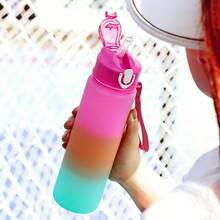 1个Watersy保温40盎司水杯，带把手和吸管盖 - 防漏 - 可放入车载杯架的旅行杯 - 不锈钢保温杯，带盖和吸管 - 男女皆宜的礼物，带刺绣字母 - 粉色 - 查看 5