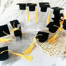 2026毕业季糖果罐礼盒套装（5件套），包含15个迷你毕业帽和15个糖果罐，适合2026年成人毕业派对宾客，DIY毕业派对用品 - 多款 - 查看 12