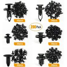 200pcs Automotive Fastener Clip Set, 6 Styles, Multi-Scenario Universal, Car Repair Replacement Fixing Clamps - 200pcs Mixed Car Fasteners - View 6