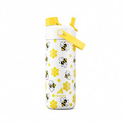 Bình nước giữ nhiệt 18oz (khoảng 540ml) với nắp có ống hút và vòi 2 trong 1, giữ nhiệt 24 giờ, chống rò rỉ, thành đôi bằng thép không gỉ, lý tưởng cho thể thao, tập thể dục, du lịch và học tập.