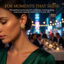 Pendientes de botón con forma de girasol, con un estilo dulce y elegante. Hechos de acero inoxidable. Perfectos para que las mujeres los usen a diario. - Dorado - Ver 10