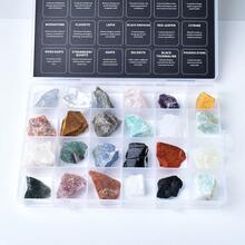 1 Box Of Natural Crystal Raw Stone Specimen Ornaments, Mineral Crystal Healing Crystal Meditation Stone Festival Gift - Mine mark box - View 9