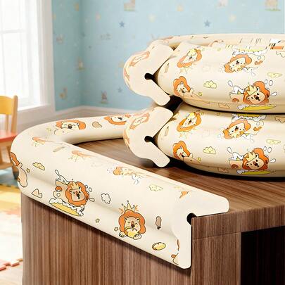 1 miếng dán chống va chạm cho bé, dài 2 mét, bảo vệ góc bàn chống va chạm cho trẻ em, hình sư tử hoạt hình, bằng xốp, tự dính, dễ sử dụng sau khi xé, bảo vệ góc bàn an toàn, bọc cạnh mềm cho bàn và tường, bảo vệ cạnh giường, thích hợp để bảo vệ, bọc bảo vệ đồ nội thất trẻ em, trang trí nhà cửa, trang trí bàn, đồ dùng cho bé.