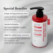 Medicub Hypochlorous Acid Rice Peel Shot Duo For Face & Body | Gentle Exfoliating Serum For Dead Skin Cells & Pore Care, Blackheads & Excess Sebum Control | Rice Extract, Hypochlorous, Panthenol For Hydrating & Smoothing Care - Hyaluronic Acid - 查看 6