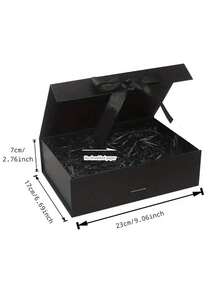 1pc Dreamy Butterfly Theme Plastic Gift Box With Lid, Available In Black Or Pink, Butterfly Decor, Foldable Packaging, Suitable For Packaging Gifts For Valentine's Day, New Year, Holidays, Mother's Day, Teacher's Day, Etc. - Gift Boxes - View 5