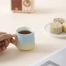 1个装咖啡杯 小容量早餐杯 陶瓷杯礼盒套装，清爽水杯 创意陶瓷纪念杯 适用于早餐和下午茶，高品质 - 咖啡杯100ml - 查看 5