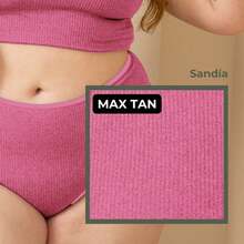Max Plus Size Medium Thong Panties For Women - Comfort - Rosa - 查看 4