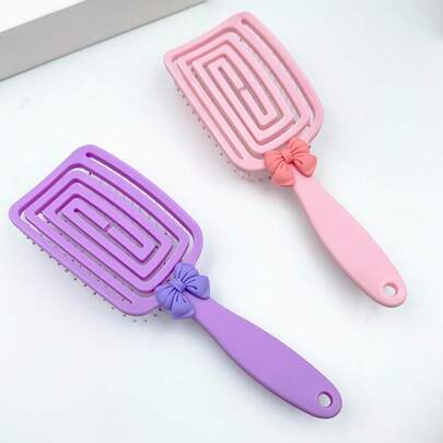 1pc Hollow Butterfly Comb, Suitable For Wet & Dry Hair