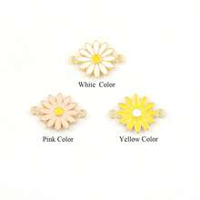 1pc New Fashion Colorful Daisy GoldenBead Chain Bracelets For Women - Yellow Gold - View 4