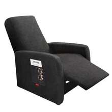 3 Piezas Fundas de Tela de Felpa Extra Pequeñas para Sillón Reclinable Elásticas Funda para Sillón Reclinable para Lazy Boy Sillón Reclinable Ancho Lavable Gris Oscuro - Gris oscuro - Ver 8