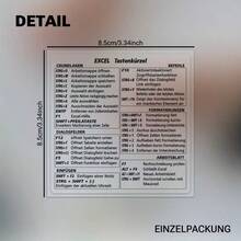 Keyboard Shortcut Stickers, Transparent PVC Material With High-Definition Printing, Waterproof And No Residue, Suitable For Office, Design, Programming And Other Scenarios To Provide Intuitive Guidance For Operation - View 7