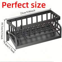 1pc Multi-Layer Storage Rack, Multifunctional Plastic Kitchen/Bathroom Sink Organizer Rack, Hanging Faucet Caddy For Sponge & Brush, Durable & Easy To Clean, Space-Saving - Multicolor - View 5