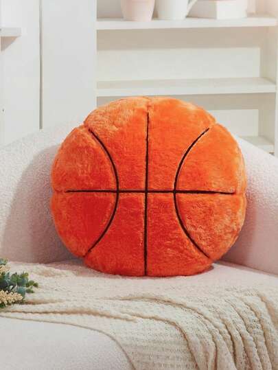 1 pieza Almohada de peluche de fútbol/baloncesto/béisbol, almohada de fútbol esponjosa adecuada para la decoración del dormitorio, almohada del Mundial 2026, almohada de baloncesto, cojín suave con tema deportivo para el dormitorio, decoración de ropa de cama, regalo