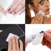 100/640Pcs Nail Wipes Pad Lint Free,Nail Polish Remover Eyelash Extension Glue Cleaning Wipes,Non Woven Lash Extensions Supplies Accessories - Multicolor - View 6