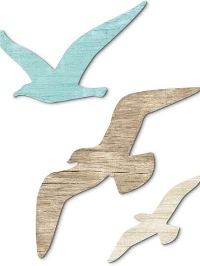3 món đồ trang trí tường hình chim mòng biển bằng gỗ, decal dán tường hình chim mòng biển phong cách biển, tranh nghệ thuật treo tường hình chim mòng biển bằng gỗ chủ đề bãi biển, thích hợp cho nhà ở, phòng tắm, phòng khách, văn phòng, quán bar, khách sạn, biệt thự ven biển.