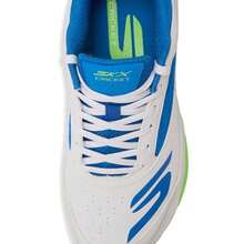 - Zapatos de cricket de césped para hombre parte superior sintética y de malla amortiguación de EVA suela de goma para césped - Blanco/Azul - Ver 6