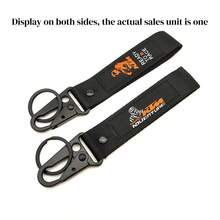 AD Embroidered Design Carabiner Keychain - Eagle Beak Clip Key Ring Accessory, Suitable For Car, Motorcycle, Electric Bicycle And Motorcycle - A - View 18