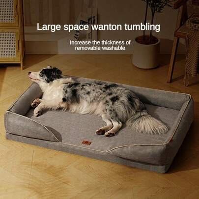 1个纯色短绒圆形宠物床，半封闭式多功能犬/猫床，保暖柔软舒适，防污耐用，适合中小型猫狗，四季皆宜