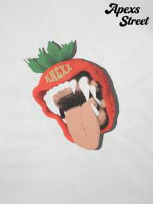Gallery T-Shirts Are Made From 220g Pure Cotton And Feature A Stylish Print. The Minimalist Design Blends Retro Casual And Hip-Hop Styles, Making Them Ideal For Outdoor Leisure, Family Gatherings, And Meals With Friends. - 白色3 - 查看 4