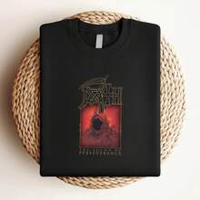 Maglietta da donna con stampa "DEATH THE SOUND OF PERSEVERANCE" Taglia S-4XL NL2129 - nero - Visualizzare 3