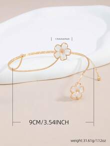 一款波西米亚风时尚性感的花朵造型臂环，适合日常、度假和派对佩戴，可调节手链 - 彩色 - 查看 6