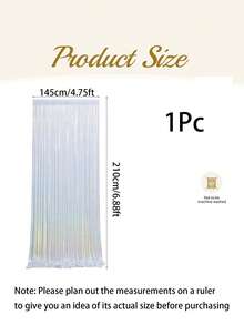 1/2pcs 145*210cm Shiny Silver/Gold Sequin Party Backdrop Curtain, Wrinkle-Resistant Colorful Glitter Backdrop, Wedding Birthday Photography Background, Baby Christening, Birthday Party, Photo Booth, Anniversary, Graduation Ceremony, Home Decor - View 14