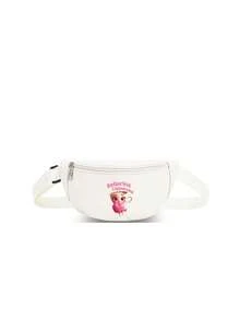 1 Stück Mädchen Hüfttasche mit süßem Barista & Cappuccino Motiv, Umhängetasche, Brusttasche, geeignet für Alltag, Outdoor, Reisen, Wandern, tragbar, ideales Geschenk - 2045 Kaffeemädchen - Übersicht 16