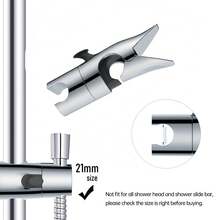 Shower Head Holder With Hair Claw Design Adjustable Height Easy Installation For Bathroom - 18-25mm Shower Rod Slide Sleeve - View 9