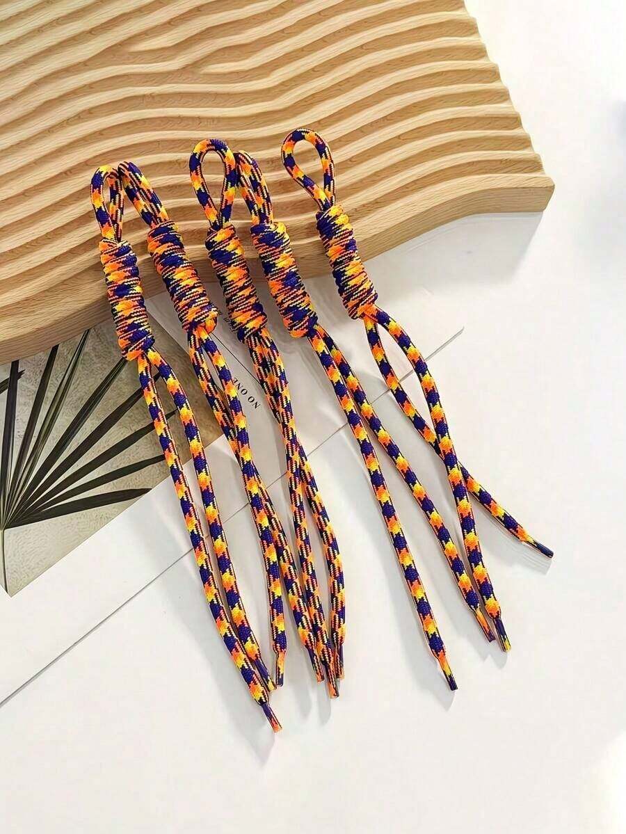 10/20pcs Colorful Nylon Rope DIY Handmade Weaving Kit| Coil Keychain And Backpack Pendant Weaving Materials| Handcraft Jewelry Supplies| Perfect Valentine's Day Gift - 彩色尼龍繩 - 查看 1