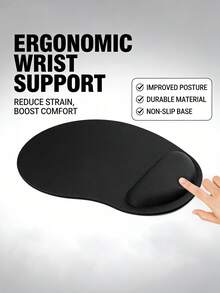 2pcs Ergonomic Mouse Pad With Wrist Rest - Comfortable Gel Mousepad With Non-Slip PU Base, Mouse Pad With Wrist Support For Desk, Laptop, Computer & Gaming, Mouse Pads & Wrist Rests - Multicolor - View 7