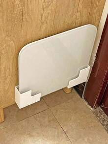 Wall-Mounted Storage Scale Rack, Convenient Seamless Adhesive Installation, Garbage Bag Storage, Durable Plastic Space-Saving Design, Suitable For Bathroom And Home Gym, Applicable To Body Fat Scale And Fitness Equipment, Bathroom Storage Rack, Fashionable Appearance, Easy Installation, Storage Box, Hooks, Adjustable Bracket Spacing - View 6