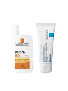 La Roche-Posay [Bundle] Anthelios LRP Cicaplast Soothing Repairing Balm 40 Ml + UVMune 400 Invisible Fluid Non-Perfumed Suncream SPF50+ 50ml - Anthelios - View 1