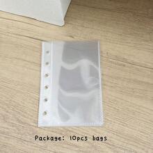 A7 PU Binder Cover, 6 Holes Loose Leaf Case, 45 Sheets Refill Papers, DIY 10pcs Sleeves, Junk Journal Collect Book Organizer - Rectangle - View 11