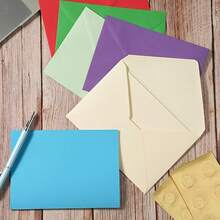 30pcs Envelopes + 30pcs Cards + 30pcs Stickers V-Flap Invitation Envelopes Suitable For Photos, Cards, Birthday, Wedding, Graduation, Announcement, Baby Shower - A - View 5