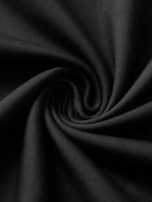 1pc Men's Italian Retro Straight-Leg Casual Suit Pants, New Spring/Summer Fashion Minimalist Suit Trousers - Black - View 5