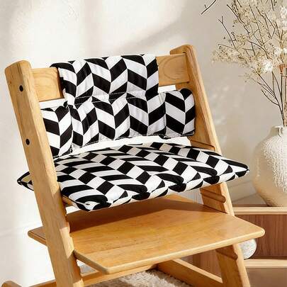 1 chiếc đệm ghế ăn dặm cho bé, thiết kế hình hươu cao cổ và ngựa bập bênh dễ thương mới, đệm ngồi hoạt hình di động cho ghế ăn dặm, phụ kiện ghế phát triển, có thể giặt máy.