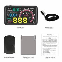 Cámara de salpicadero con pantalla head-up - OBD2 - Ver 12