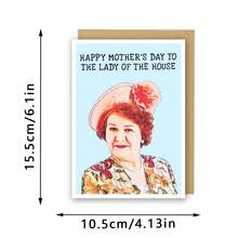 Tarjeta de Día de la Madre divertida, Tarjeta de Día de la Madre de sitcom de los 90, Tarjeta de Día de la Madre divertida de la Señora de la Casa, Regalo del Día de la Madre para mamá - multicolor - Ver 3